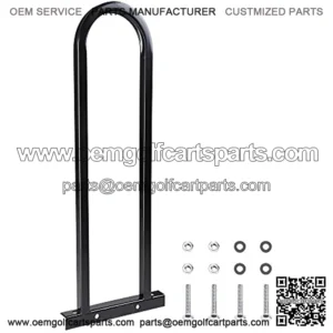 Universal Golf Cart Rear Seat Safety Grab Bar Hand Rail Compatible with Club Car EZGO Yamaha Easy to Install