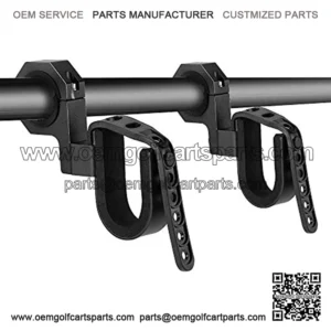 UTV Gun Rack, Roll Bar UTV Gun Holder Shovel Mount Bow Rack Fits for 1.75"- 2" Roll Bars Compatible with Polaris RZR Ranger Can Am Kawasaki Snowmobile Golf Cart
