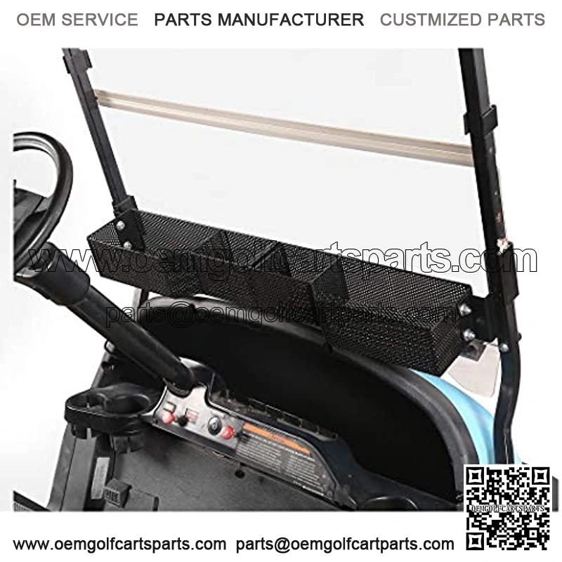 Golf Cart Front Inner Basket for Club Car DS & Precedent 2001-up, Dash Storage Box Metal Mesh Tray Organizer
