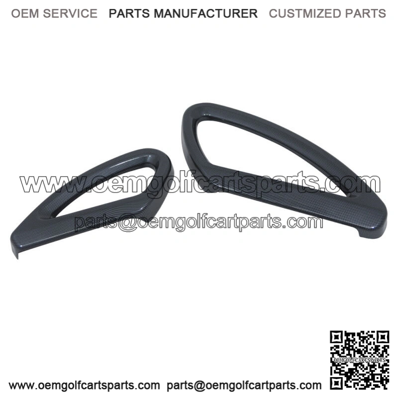Carbon Fiber Seat Rail Cover for Club Car Precedent Golf Cart - Fits 2008 and up