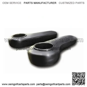 Black Arm Rests with Cup Holder Rear Seat Kit (Universal for All Golf Car