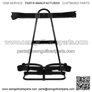 Golf Cart Rear Seat Kit Golf Club and Bag Attachment (Fits 7" Grab Bars)