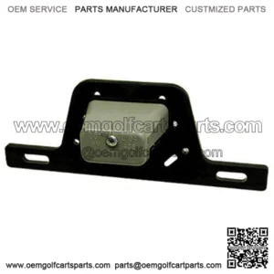 Golf Cart License Plate Holder with Illuminated Bulb