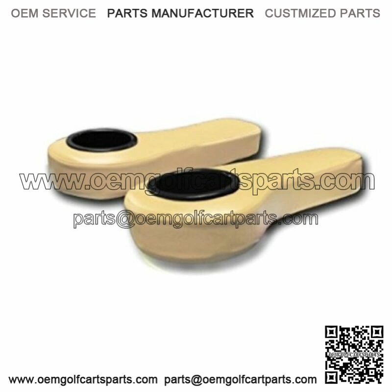 Golf Cart Rear Seat Arm Rests with Cup Holders - Beige