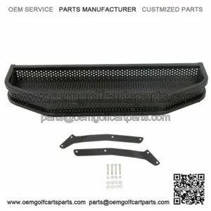 Front Clay Cargo Basket Black for EZGO TXT Golf Cart 1994+ w/ Mounting Brackets