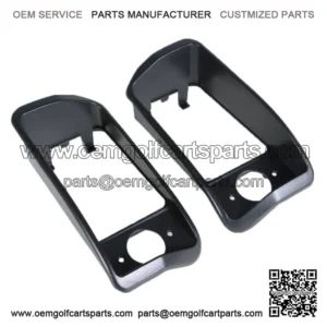 For Club Car Golf Cart DS Black Headlight Bezels Driver 1016880 1016879 1993+