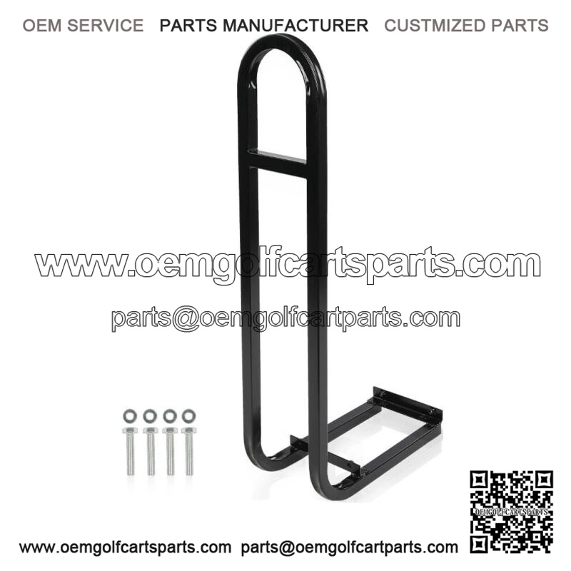 Black Golf Cart Rear Seat Safety Grab Bar Fit for EZGO, Club Car, Yamaha