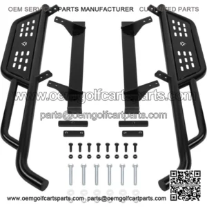 Heavy Duty Nerf Bars / Running Boards for EZGO TXT 1996-2021 Golf Cart(Set of 2)