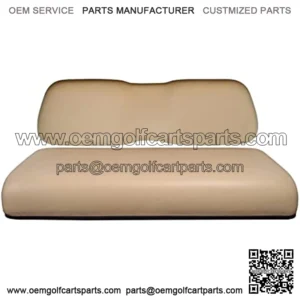 Golf Cart Front Seat Lean Back Cushion Front Seat Bottom Cushion, Tan/Black/Beige/Sand Stone Color for Club Car DS 2000.5+, EZGO TXT 1993+/RXV 2008