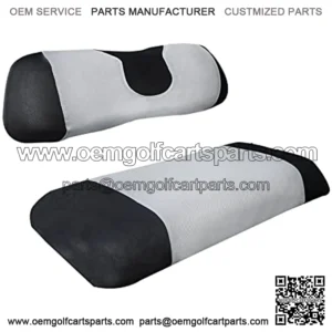 Golf Cart Seat Cover Set Fit for Club Car, EZGO, Yamaha, Breathable Air Bench Seat Covers Keep The Seats Warm in The Winter Heat Washable Polyester Mesh Cloth Without Logo-Gray-Small