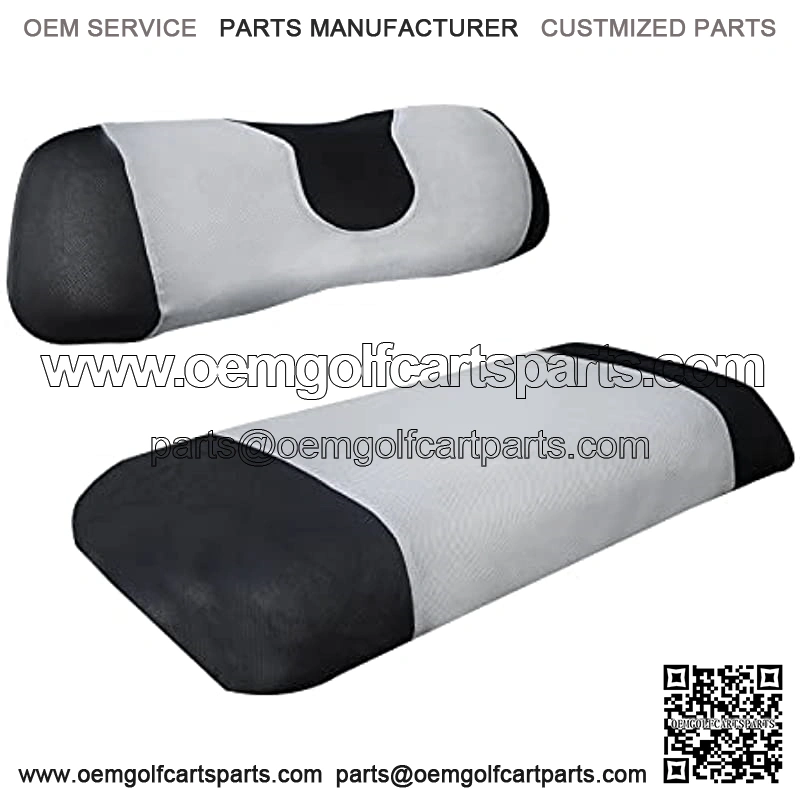 Golf Cart Seat Cover Set Fit for Club Car, EZGO, Yamaha, Breathable Air Bench Seat Covers Keep The Seats Warm in The Winter Heat Washable Polyester Mesh Cloth Without Logo-Gray-Small