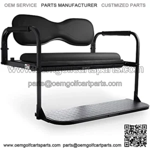 MODZ? Flip4 Club Car DS Golf Cart Rear Seat Kit ?C Black