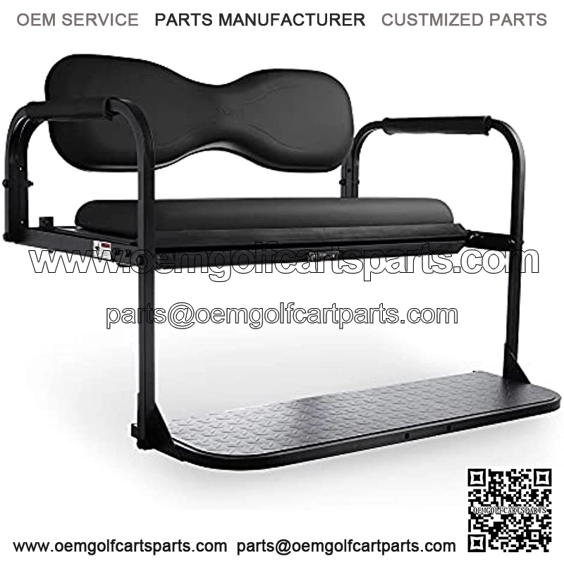 MODZ? Flip4 Club Car DS Golf Cart Rear Seat Kit ?C Black