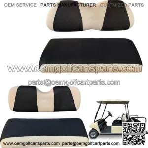 Golf Cart Front Rear Seat Cover Set For Club Car DS & EZGO RXV TXT