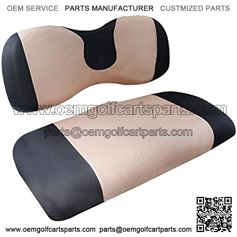 Golf Cart Seat Cover Set Fit for Club Car, EZGO, Yamaha, Breathable Air Bench Seat Covers Keep The Seats Cool in The Summer Heat Washable Polyester Mesh Cloth Without Logo-Large