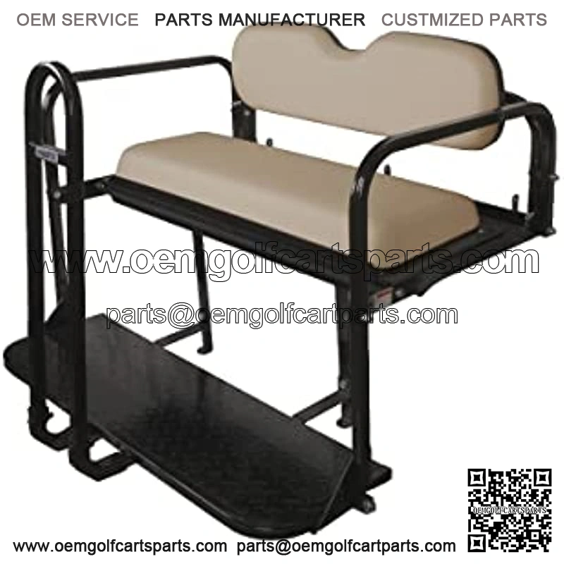 Rear Flip Seat Kit with Grab Bar for EZGO RXV (2008-Up) Golf Cart