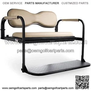 Flip4 EZGO RXV Golf Cart Rear Seat Kit ?C Stone Beige