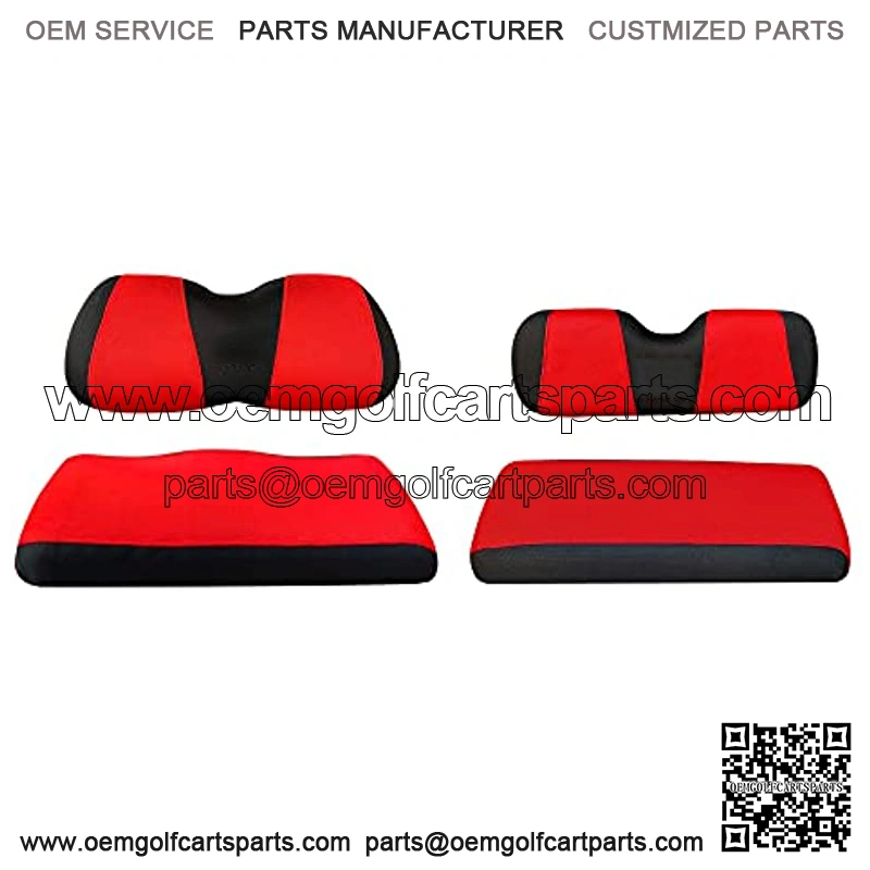 Front Rear Golf Cart Seat Covers for Yamaha G29 Drive & Drive 2, Club Car Precedent Carryall Tempo Onward and Star EV, Made w/ 3D Air Mesh Polyester Fabric Breathable Washable