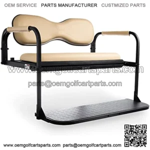 Golf Cart King MODZ Flip4 Club Car Precedent Golf Cart Rear Seat Kit - Beige