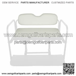 Golf Cart Rear Flip Seat Replacement Cushion Set (Club Car EZGO Yamaha) - Oyster