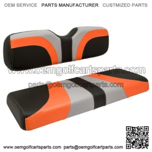 Blade Golf Cart Front Seat Covers for Club Car DS - Gray/Orange/Black