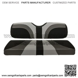 Blade Golf Cart Rear Seat Covers for Genesis 250/300-Gray/Charcoal/Black