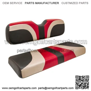 Blade Golf Cart Front Seat Covers for Club Car Precedent-Garnet/Champagne/Black