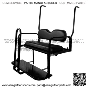 ProFX Rear Seat Kit with Grab Bar for Yamaha G14/G16/G19/G22 Golf Cart - Black