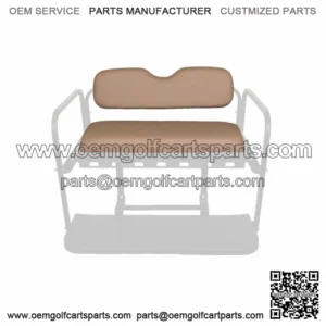 Golf Cart Rear Flip Seat Replacement Cushion Set (Club Car EZGO Yamaha) - Sand