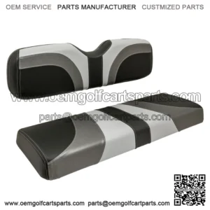Blade Golf Cart Front Seat Covers for EZGO TXT/T48/RXV - Gray/Charcoal/Black