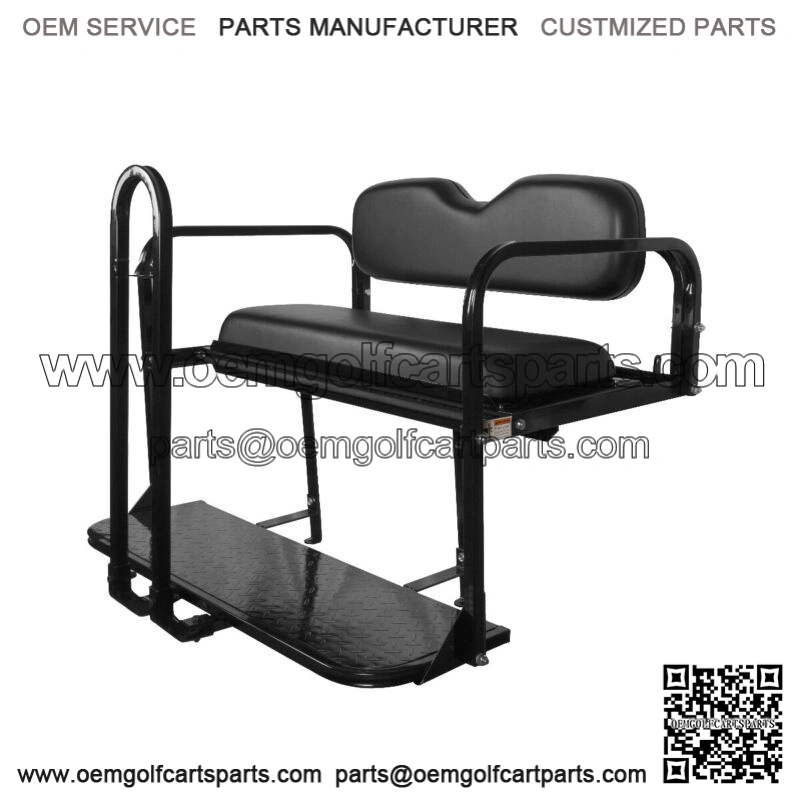 ProFX Rear Seat Kit with Grab Bar for EZGO RXV (2008-Up) Golf Cart - Black