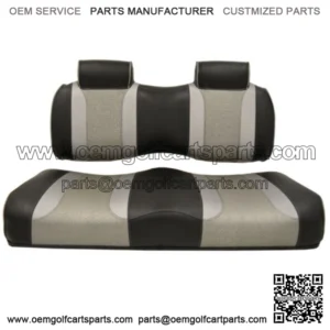 Golf Cart Seats for Club Car Precedent (2004-2011) - Black/Silver