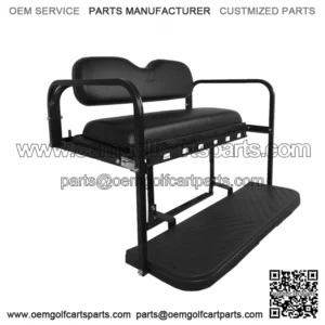 MACH3 Rear Flip Seat for EZGO RXV Golf Carts - Black