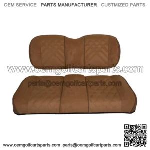 Suede Front Seat Cushions for EZGO TXT (95-Up) Gas & Electric Golf Cart - Honey