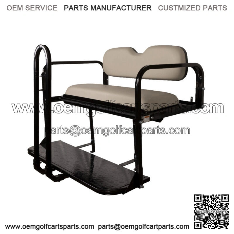 ProFX Rear Seat Kit with Grab Bar for Yamaha G29/Drive Golf Cart - Stone Gray