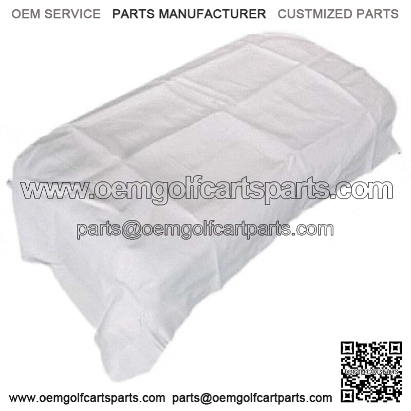 EZGO TXT Golf Cart Front Seat Cover - White Seat Bottom