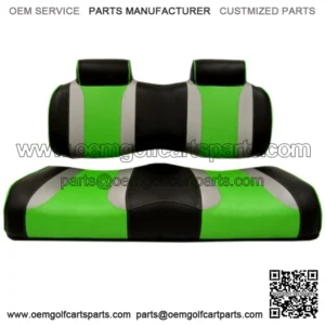 Golf Cart Seats for Club Car Precedent (2004-2011) - Black/Green