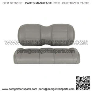 Premium Vinyl Front Seat Cushions for Club Car Precedent Golf Cart - Gray