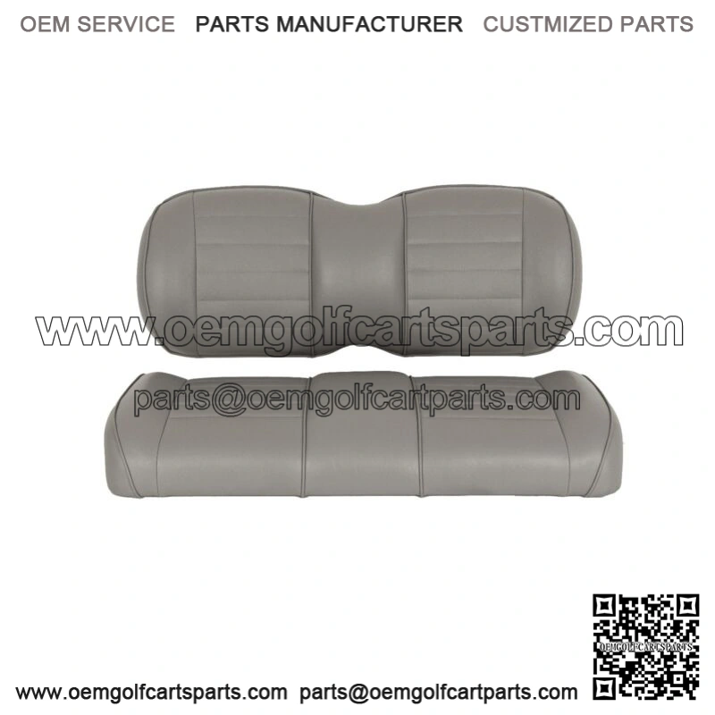 Premium Vinyl Front Seat Cushions for Club Car Precedent Golf Cart - Gray