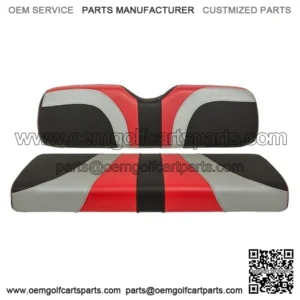 Blade Golf Cart Rear Seat Covers for Genesis 250/300 - Red/Silver/Black