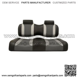 Black/Grey Front Seat Cushion for Club Car Precedent Golf Cart 12-Up