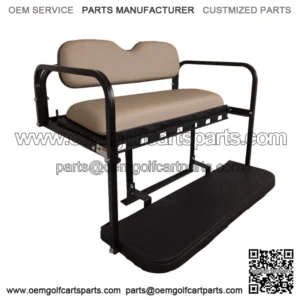 MACH3 Rear Flip Seat for EZGO RXV Golf Carts - Sandstone