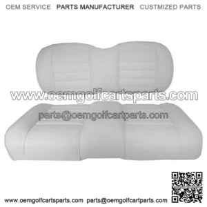 Premium Vinyl Front Seat Cushions for EZGO RXV (08-Up) Golf Cart - White