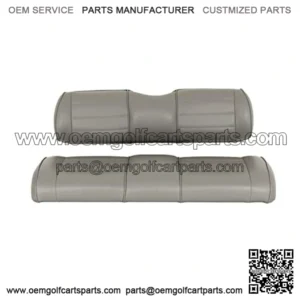 Premium Vinyl Seat Cushions for Mach3 Golf Cart Rear Seat - Gray