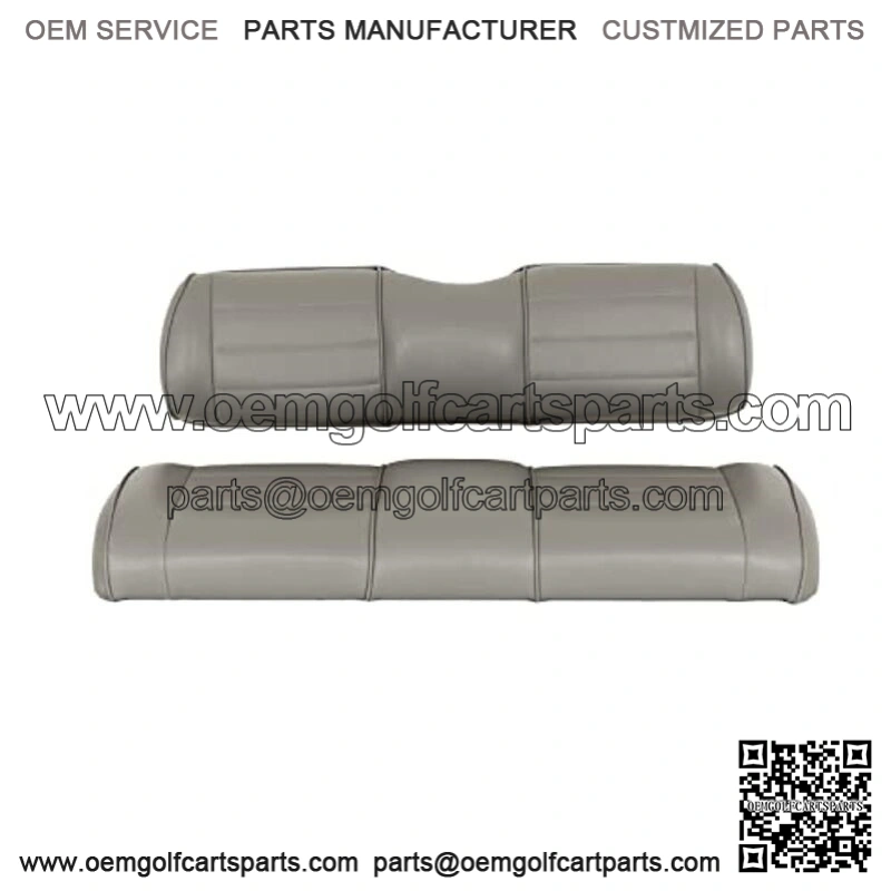 Premium Vinyl Seat Cushions for Mach3 Golf Cart Rear Seat - Gray