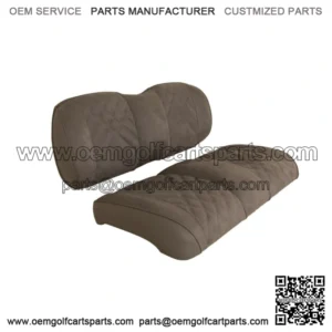 Suede Front Seat Cushions for Club Car Precedent/Tempo/Onward Golf Cart - Pewter