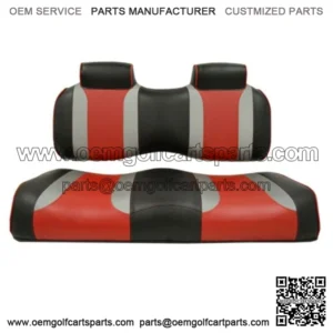 Golf Cart Front Seats for E-Z-GO TXT/RXV (1994-Up) - Black/Red
