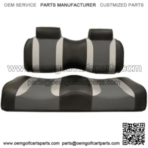 Golf Cart Seat Cushions for Yamaha Drive/Drive2 - Black/Grey