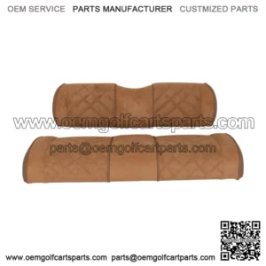 Suede Rear Seat Cushion Assembly for Mach3 Golf Cart Rear - Honey