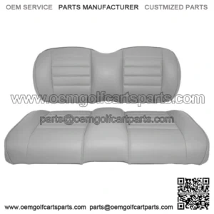 Premium Vinyl Front Seat Cushions for EZGO S6/L6 Express Golf Cart - Gray